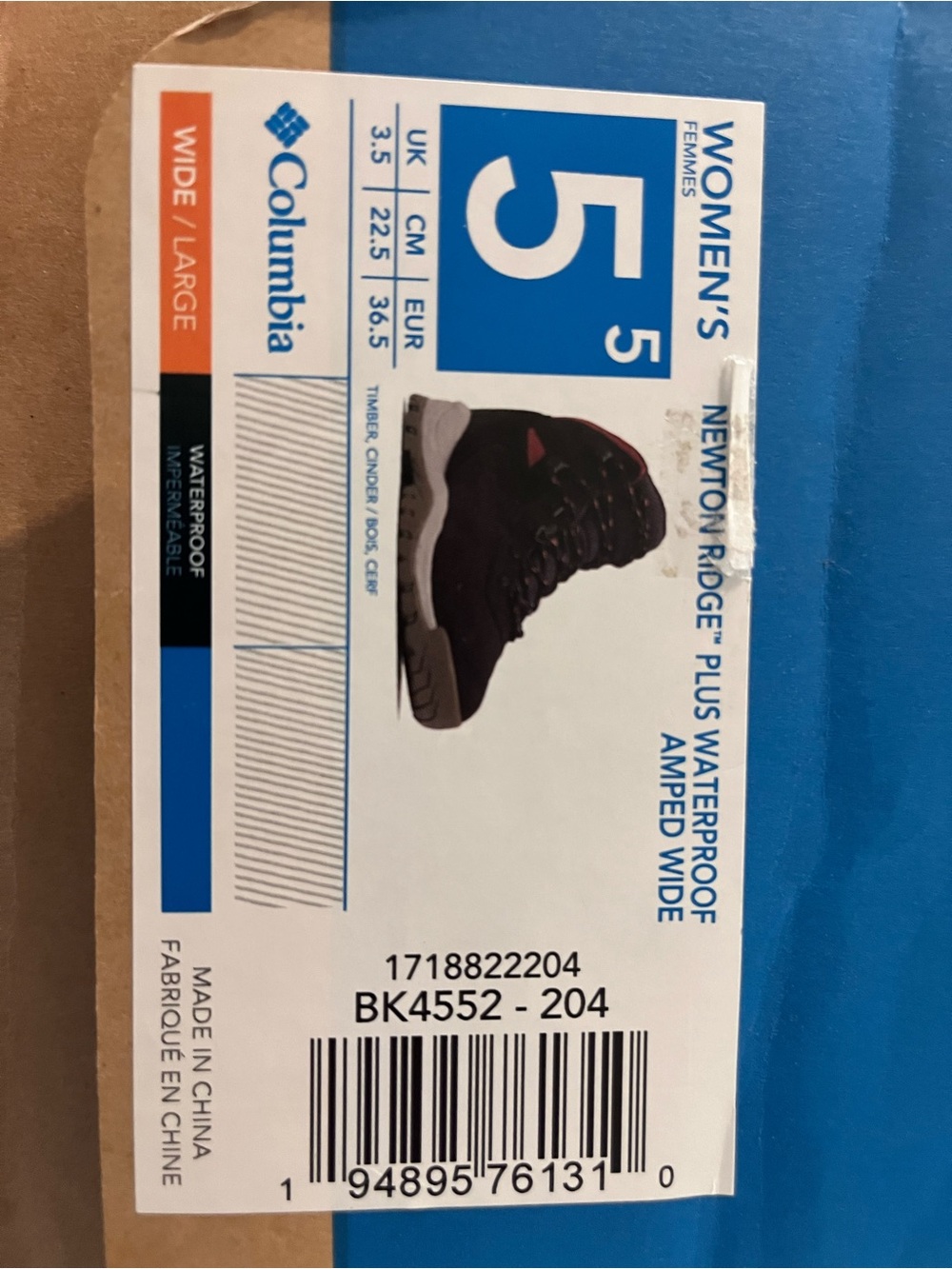 Columbia Women’s Newton Ridge Plus Waterproof Boots in Black with Pink Accents